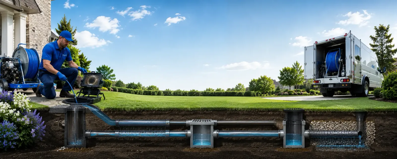 Outdoor drain cleaning information for Montrose, IL